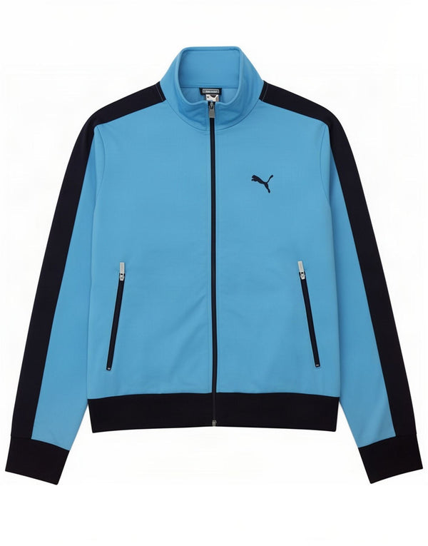 Jachetă de trening pentru bărbați Puma, albastru, poliester color bloc