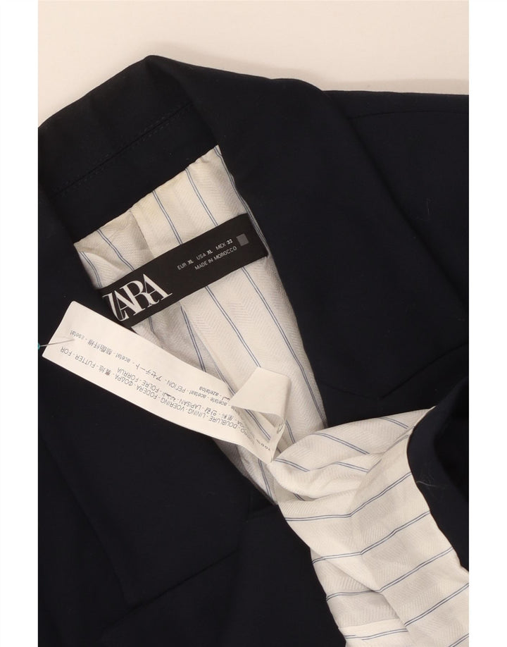 Jachetă Blazer pentru femei Zara Marea Britanie 18 XL Bleumarin