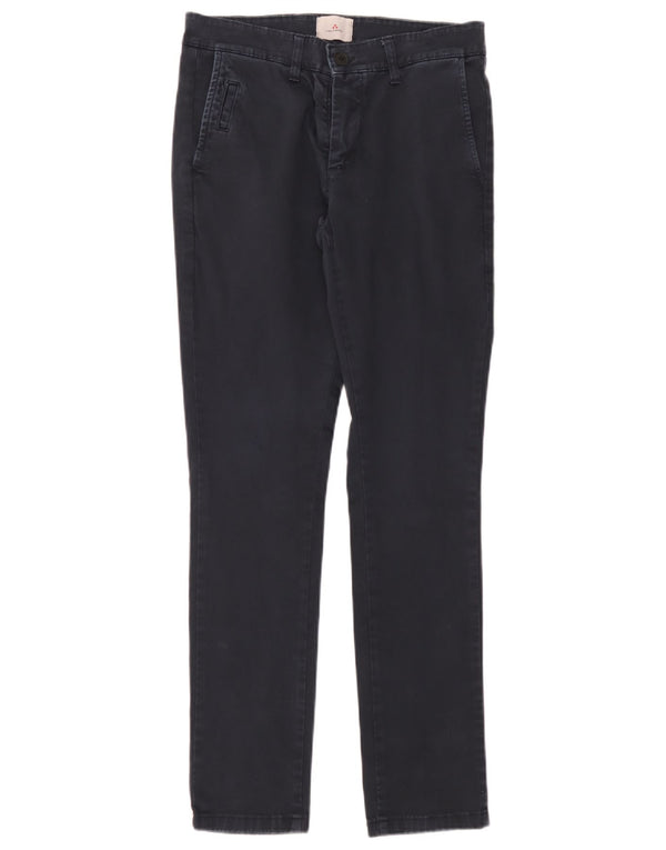 PEUTEREY Pantaloni chino subțiri pentru bărbați IT 44 XS L30 L32 Bumbac bleumarin