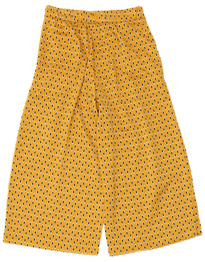 Pantaloni Capri pentru femei Zara XS W24 L21 Poliester cu pete galbene