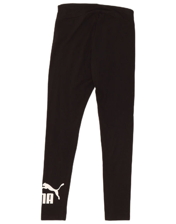 Leggings grafic Puma pentru femei UK 10, bumbac negru mic