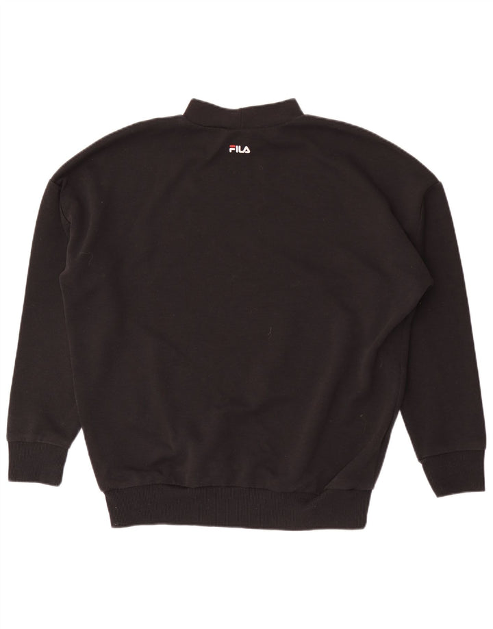 Pulover pentru bărbați Fila Loose Fit Pulover Mic Negru Poliester