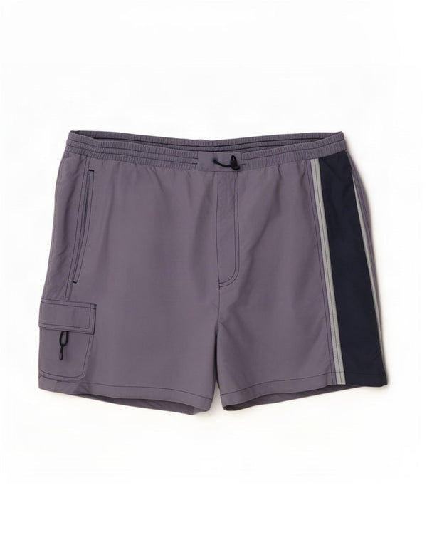Pantaloni scurți de înot Fila pentru bărbați XL Violet Colorblock Nylon
