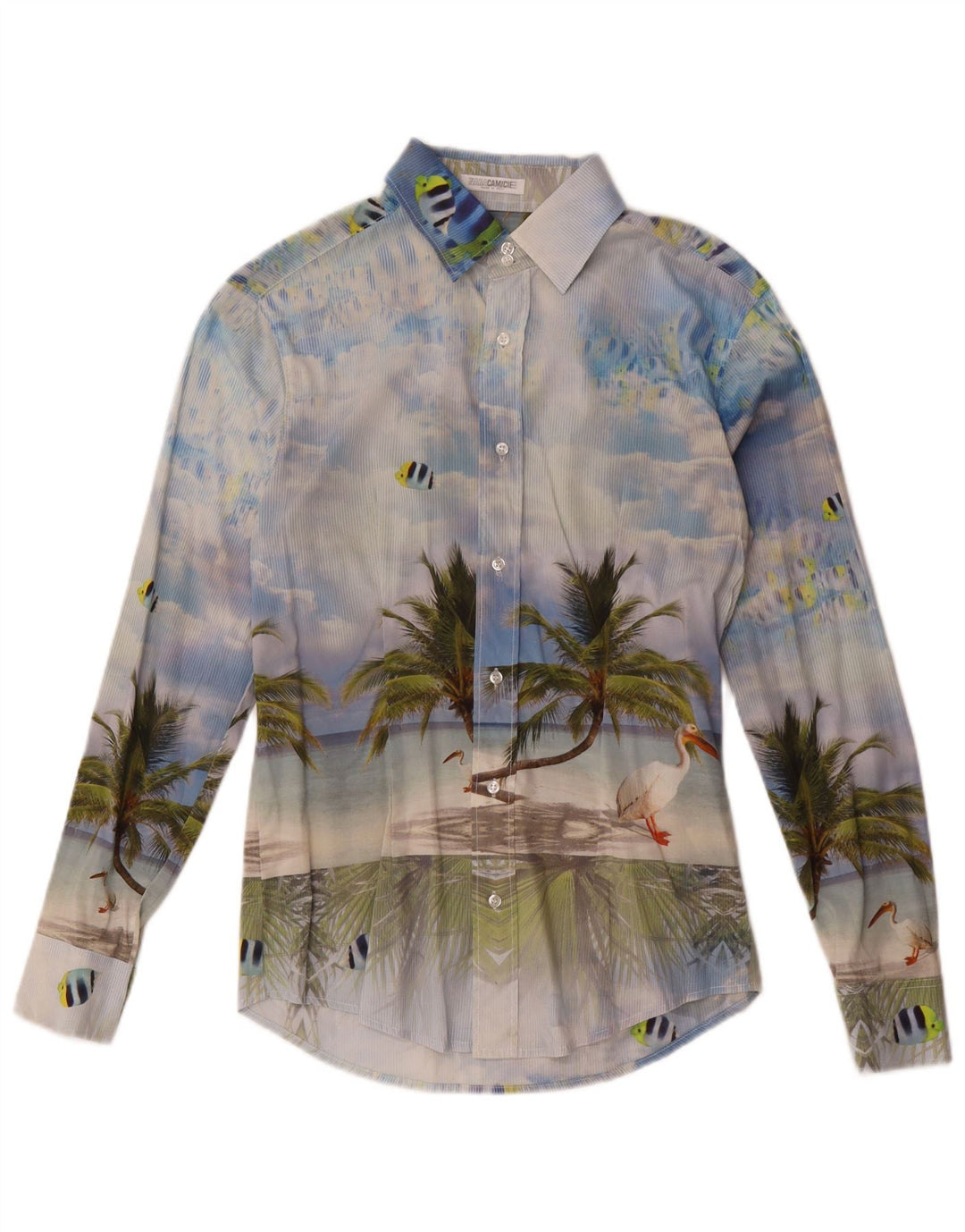 Cămașă grafică pentru bărbați Naracamicee XS Blue Hawaiian