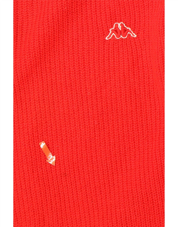 KAPPA Mens Polo Neck Jumper Sweater 2XL Red Wool Vintage Kappa and Second-Hand Kappa from Messina Hembry 