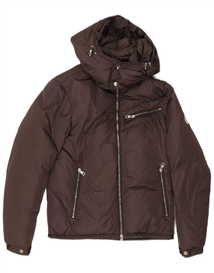 Jachetă căptușită cu glugă Moncler pentru femei Mărimea 0 XS poliamidă gri