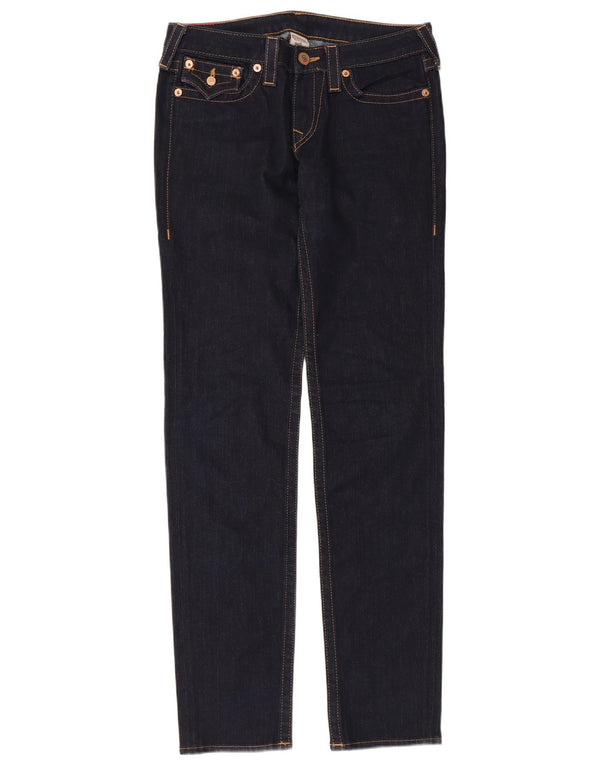 True Religion Blugi subțiri pentru femei L30 L34 Bumbac bleumarin