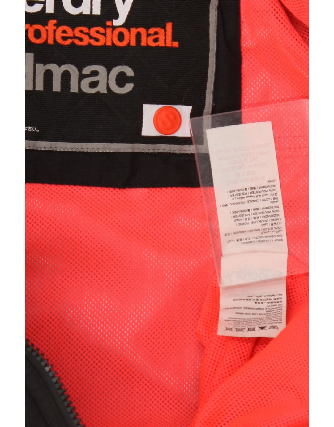 SUPERDRY Jachetă Windbreaker cu glugă pentru femei UK 10 Small Black Nylon