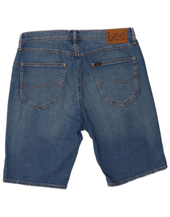 Pantaloni scurți din blugi pentru bărbați Lee W33, bumbac albastru mediu