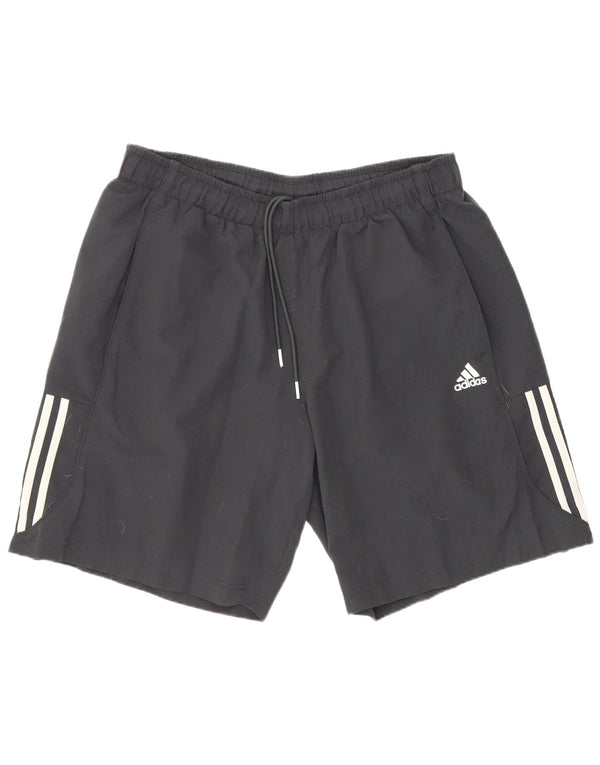 Pantaloni scurți sport pentru bărbați Adidas, mari, negru, poliester