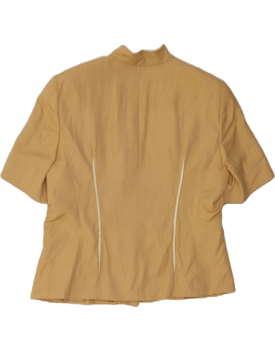 GIANFRANCO FERRE Womens Short Sleeve Blazer Jacket UK 16 Large Beige Vintage Gianfranco Ferre and Second-Hand Gianfranco Ferre from Messina Hembry 