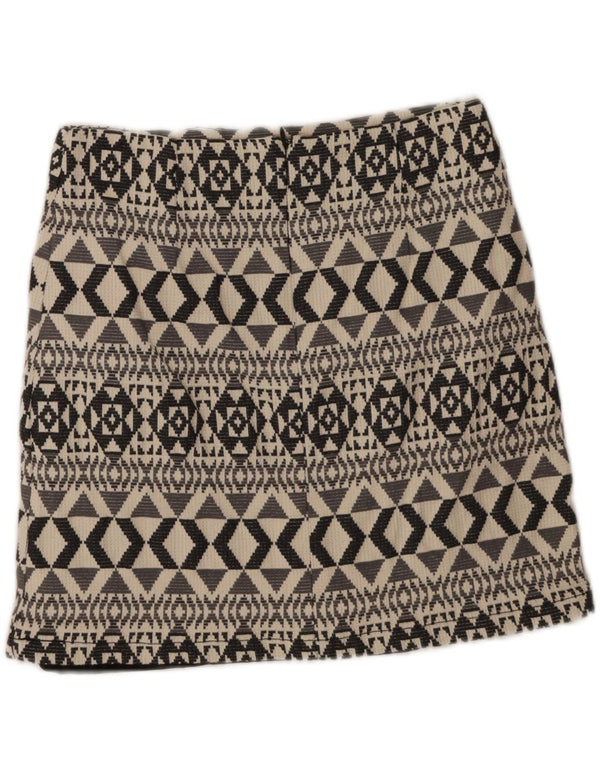 Fusta mini pentru femei Marks & Spencer UK 10 Small W28 bumbac geometric geometric