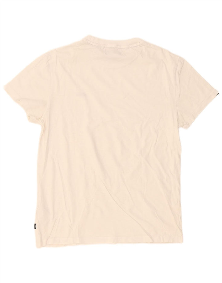 Tricou Superdry pentru bărbați Top mare din bumbac alb