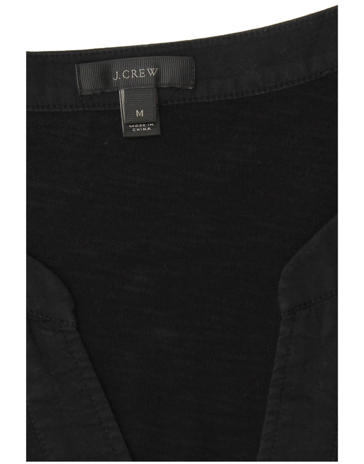 Rochie tunică cu mâneci 3/4 pentru femei J. Crew UK 14 Bumbac mediu negru