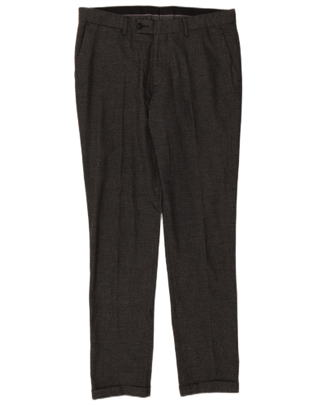 Pantaloni de costum slim pentru bărbați Zara EU 42 Mari L32 L32 Poliester gri
