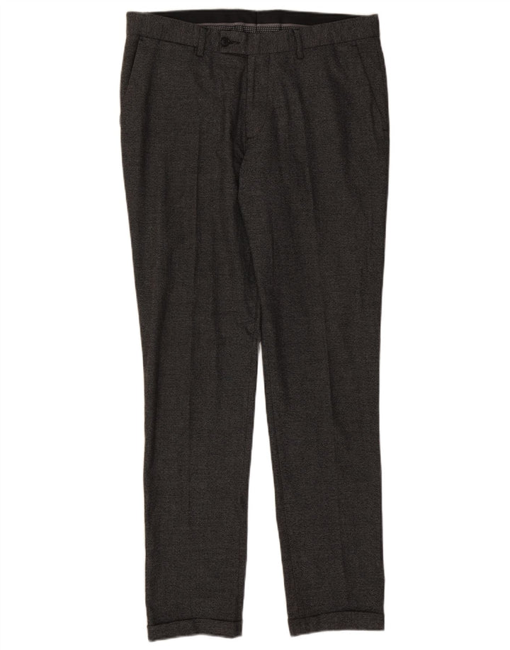 Pantaloni de costum slim pentru bărbați Zara EU 42 Mari L32 L32 Poliester gri