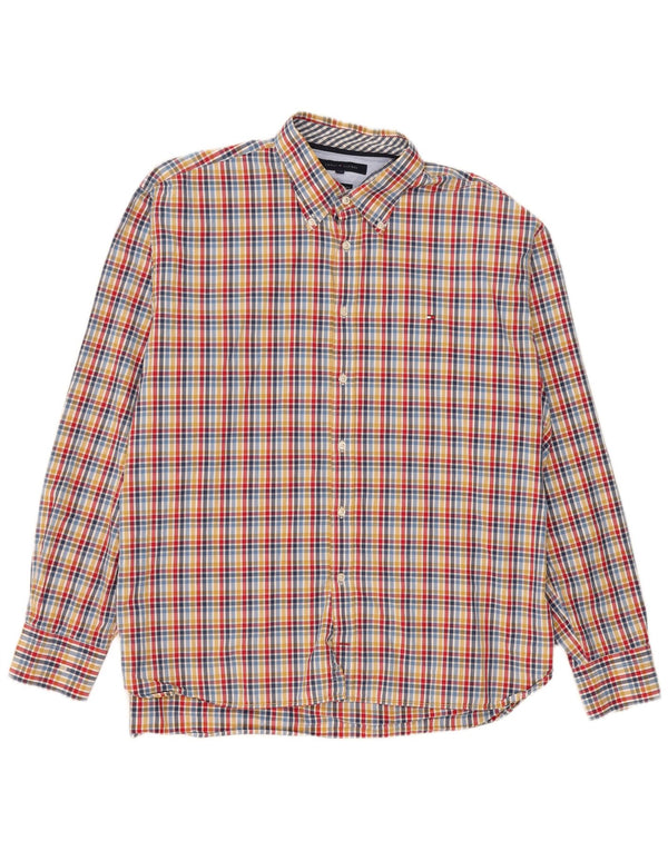Cămașă pentru bărbați Tommy Hilfiger 2XL, bumbac cu carouri multicolore