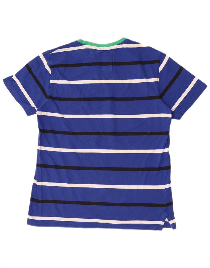 Crew Clothing Tricou Bărbați Top Mediu Albastru Bumbac cu dungi