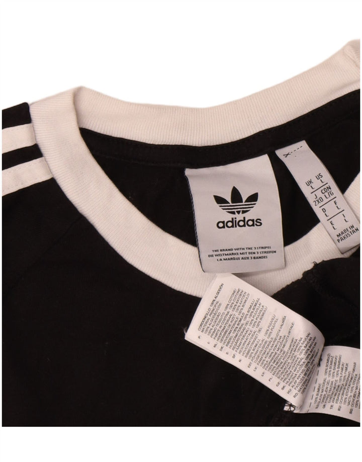 Tricou pentru bărbați Adidas Top mare, negru, bumbac