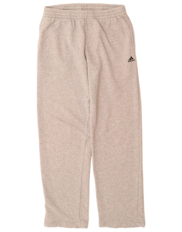 Pantaloni de trening Adidas pentru bărbați, bumbac cu pete gri medii