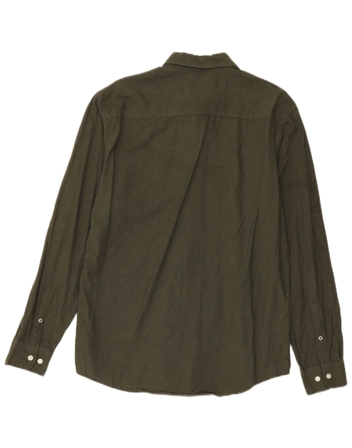 Cămașă Jack & Jones pentru bărbați, bumbac kaki mare