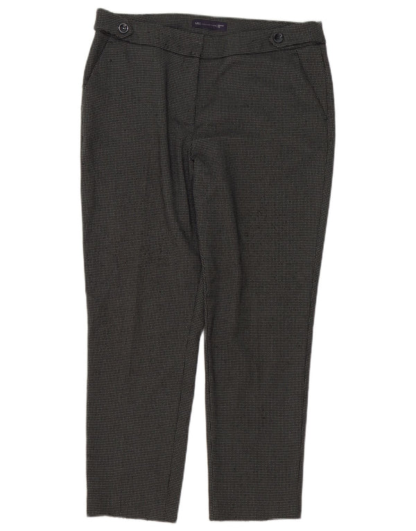 Marks & Spencer Pantaloni de costum scurt pentru femei UK 12 Medium W34 L26 Gri Check