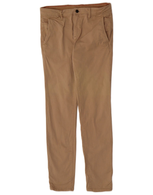 Zara Mens Skinny Chino Trousers EU 38 Small W30 L31 Brown
