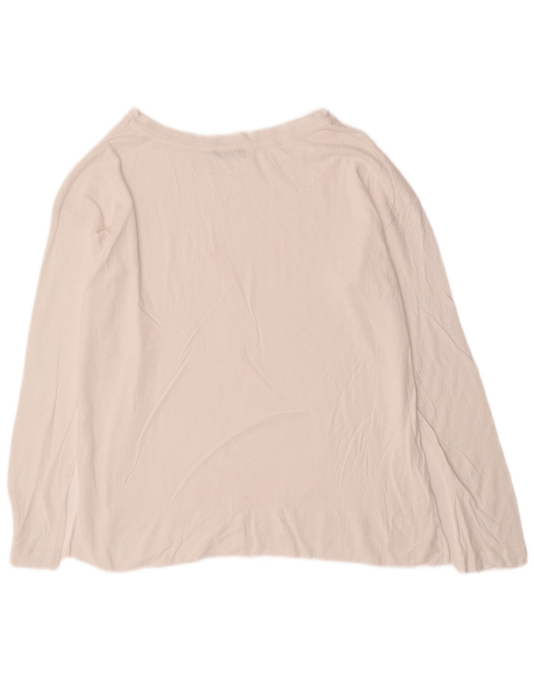 Pulover pentru femei BENETTON cu gâtul cu barca UK 14 Medium White