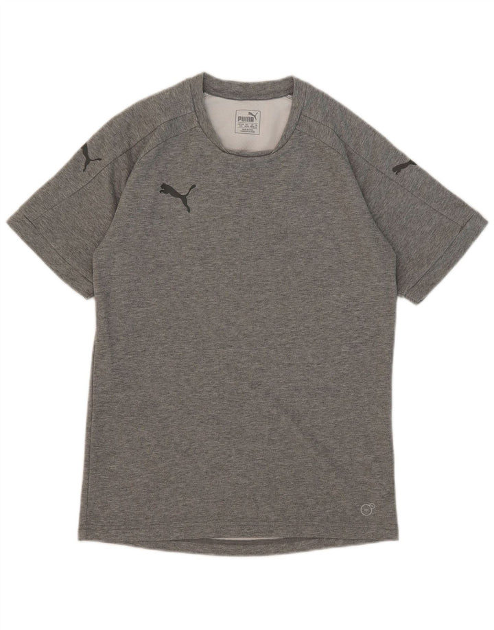 Tricou pentru bărbați Puma Top din bumbac cu pete gri mediu