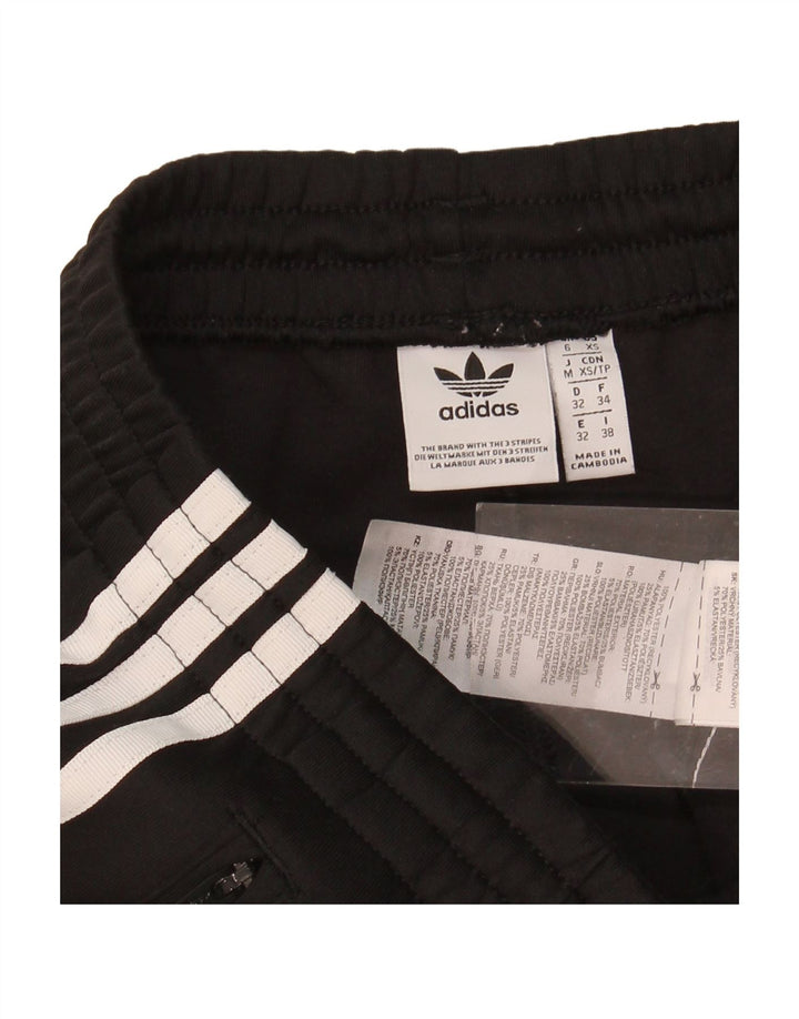 ADIDAS Womens Tracksuit Trousers UK 6 XS Black Polyester