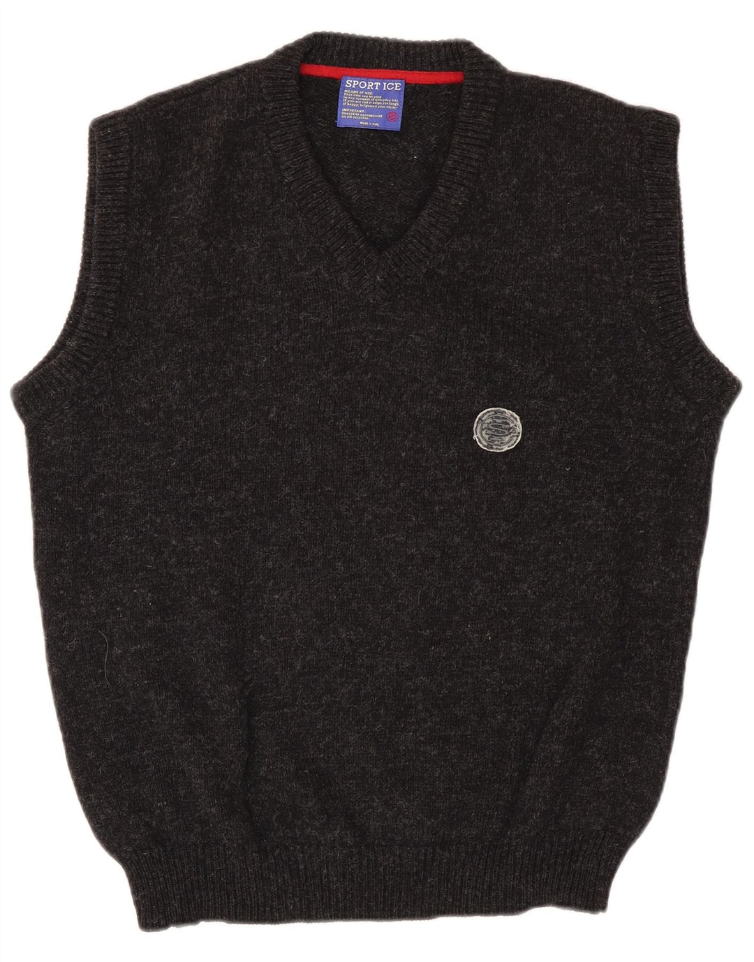 Sport Ice Mens Iceberg Vest Tank Top Lână virgină pete gri mediu