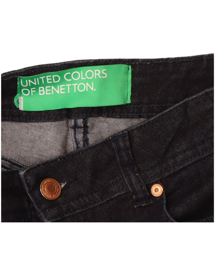 Blugi Benetton pentru femei Bootcut W27 L30 Bumbac bleumarin