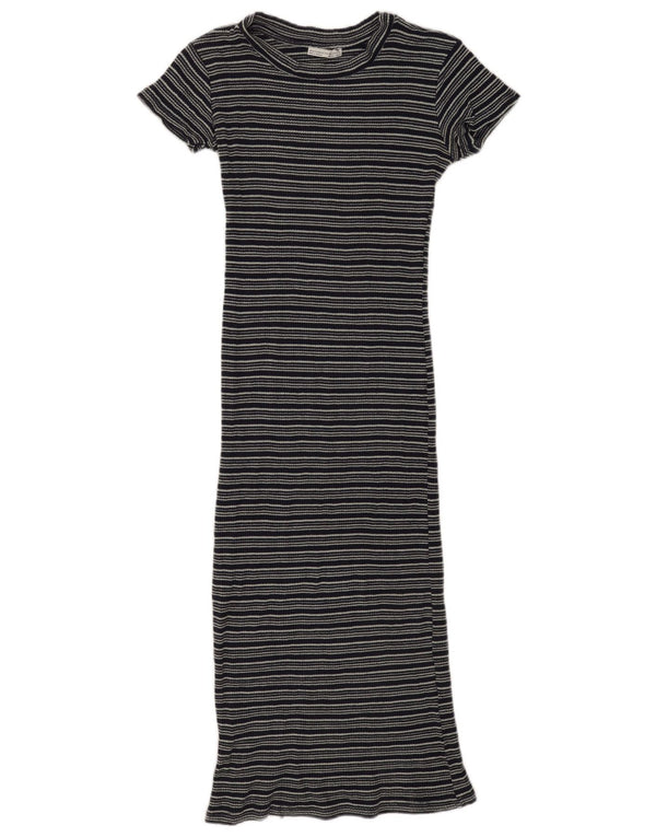 Rochie Maxi Trafaluc pentru Damă Zara UK 14 Lung Negru Dung
