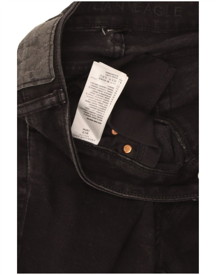 Blugi tăiați pentru femei American Eagle W30 L26 bumbac negru