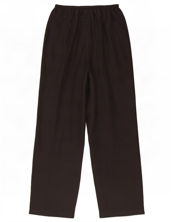 Pantaloni casual pentru damă Monsoon, cu tăiere lejeră, UK 12 Medium L32 L30 Mătase neagră