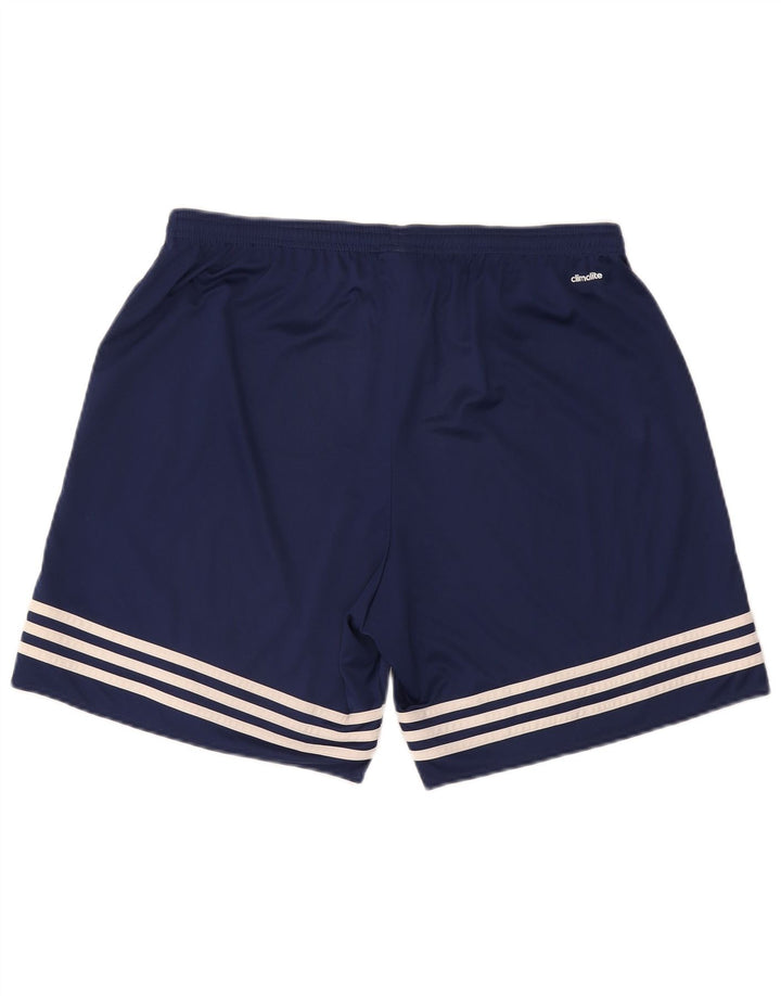 Pantaloni scurți sport pentru bărbați Adidas Climalite XL bleumarin poliester