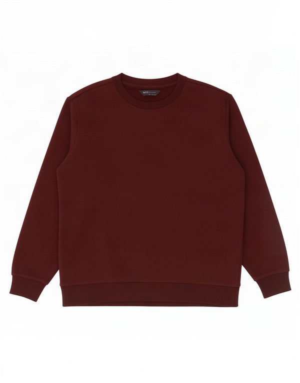 Pulover pentru bărbați Marks & Spencer, bumbac mediu burgundy