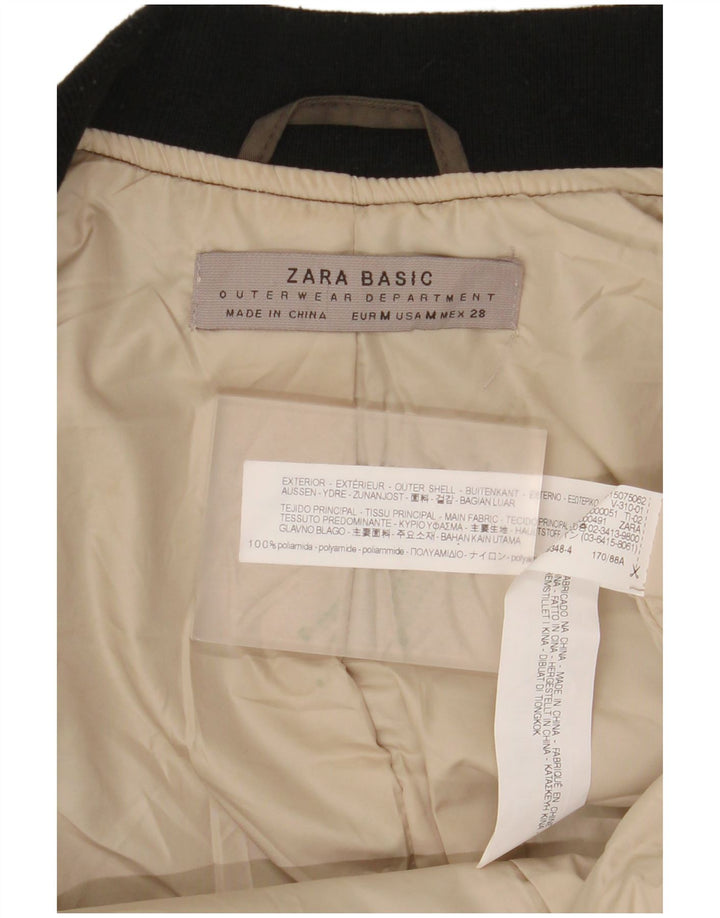 Bomber supradimensionat pentru femei ZARA UK 14 Medium Khaki Colorblock