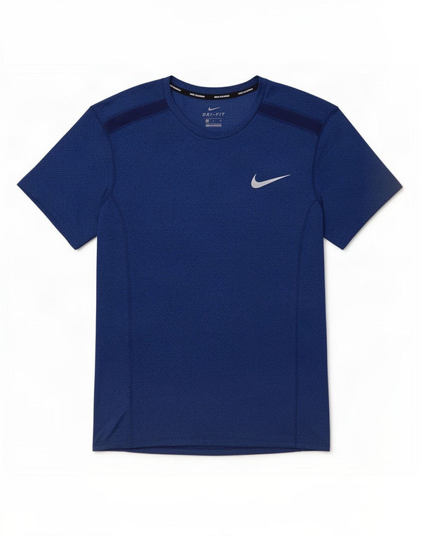 Tricou pentru bărbați Nike Dri Fit Top mic, albastru bleumarin, poliester