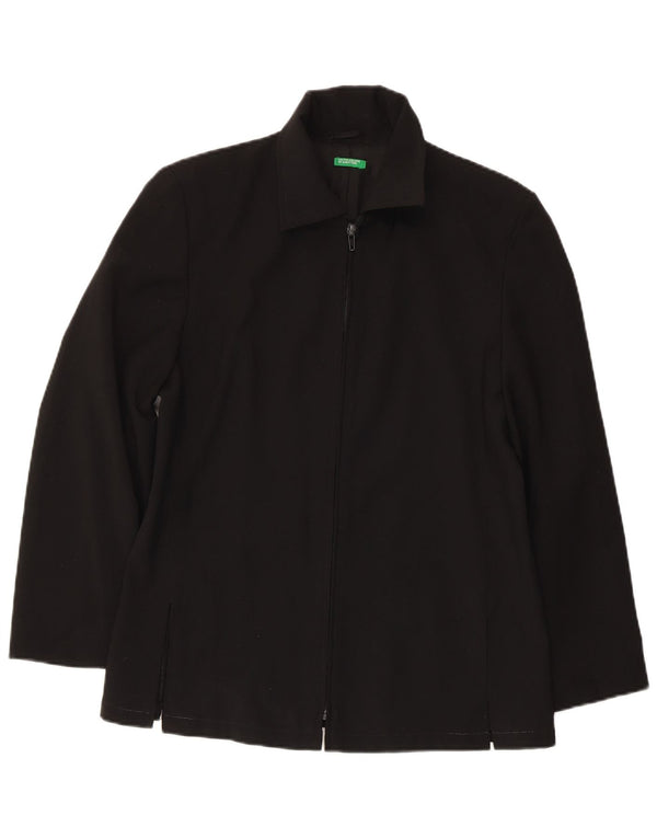 BENETTON Blazer Jacket pentru femei UK 12 Medium Black