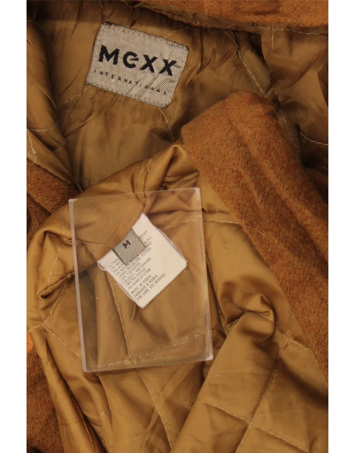 Palton cu glugă MEXX pentru bărbați, Marea Britanie 36, lână maro medie