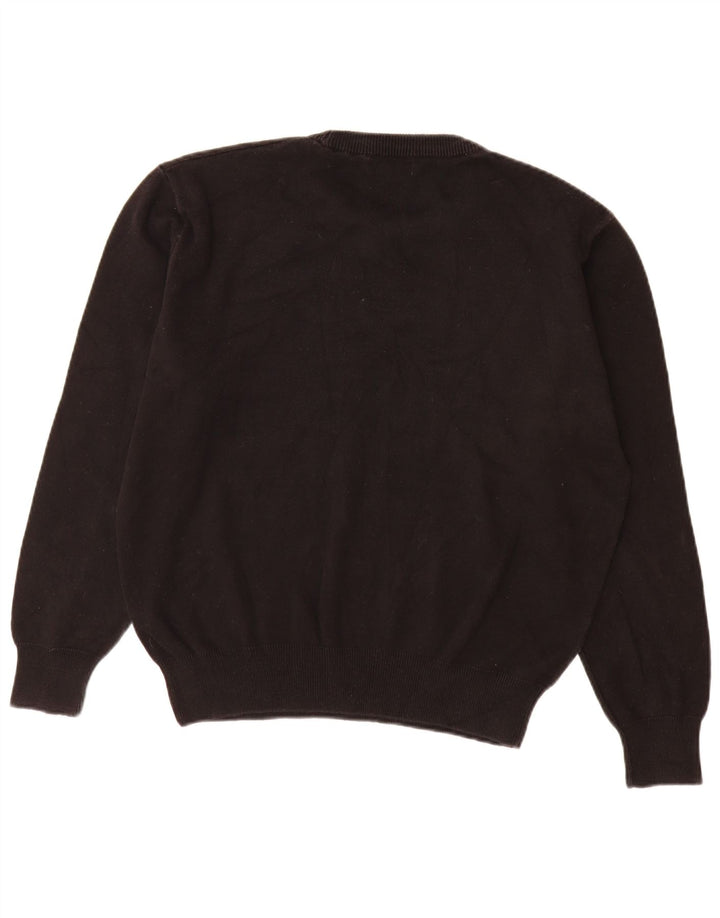 Pulover pentru bărbați Zara, cu gât turnut, mare, negru, bumbac