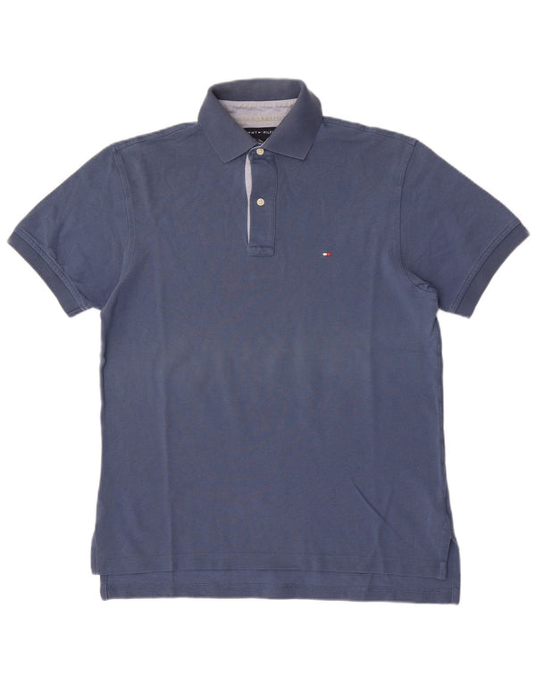 Tommy Hilfiger Mens Polo Shirt Small Navy Blue Cotton