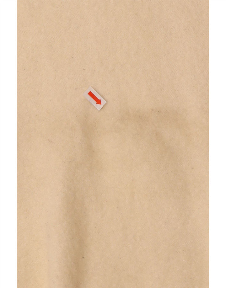 All Saints Pulover supradimensionat pentru femei cu decolteu în V UK 14 Medium Bej Lână