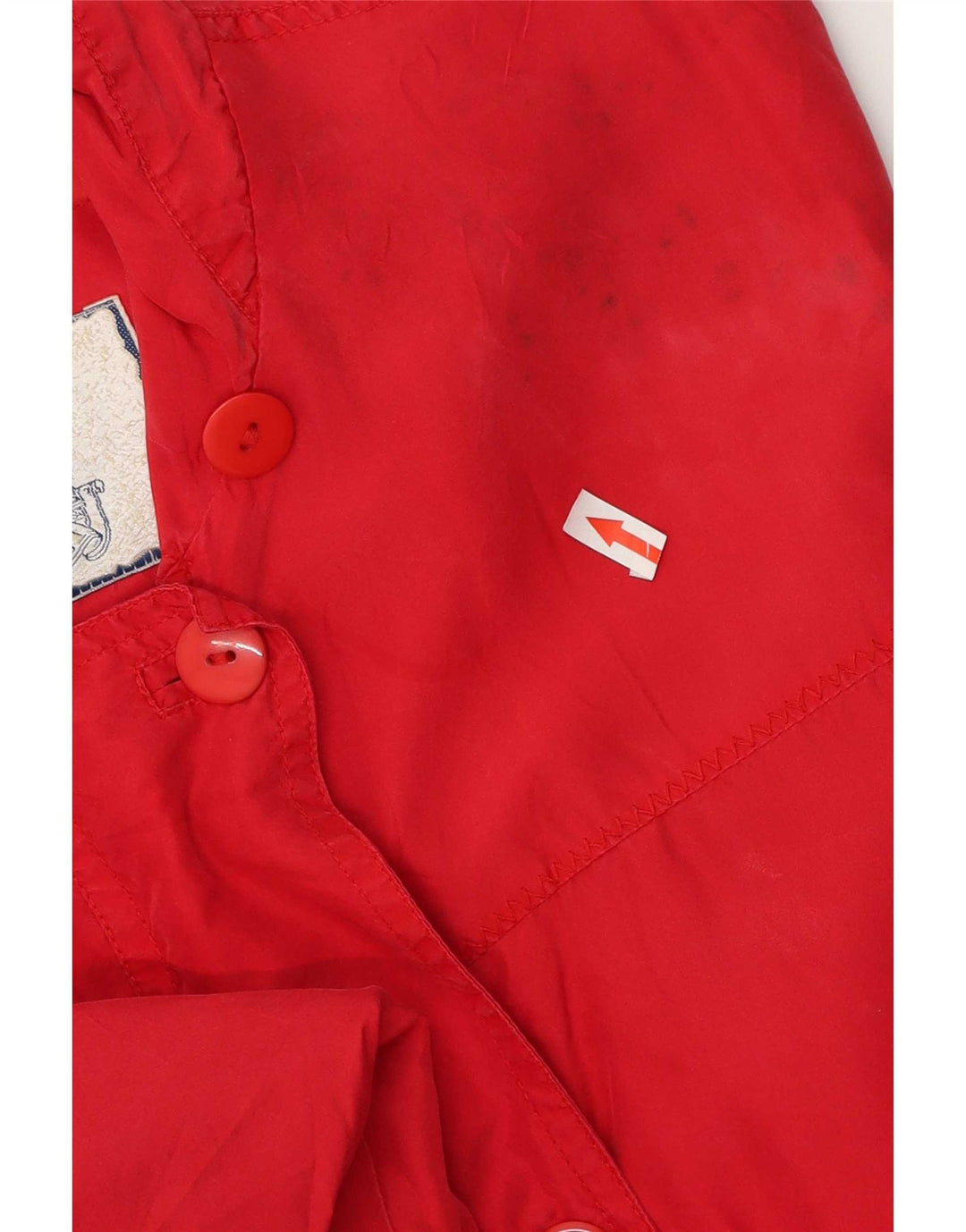 Brugi Jachetă utilitare supradimensionată pentru femei UK 14 Medium Red Silk