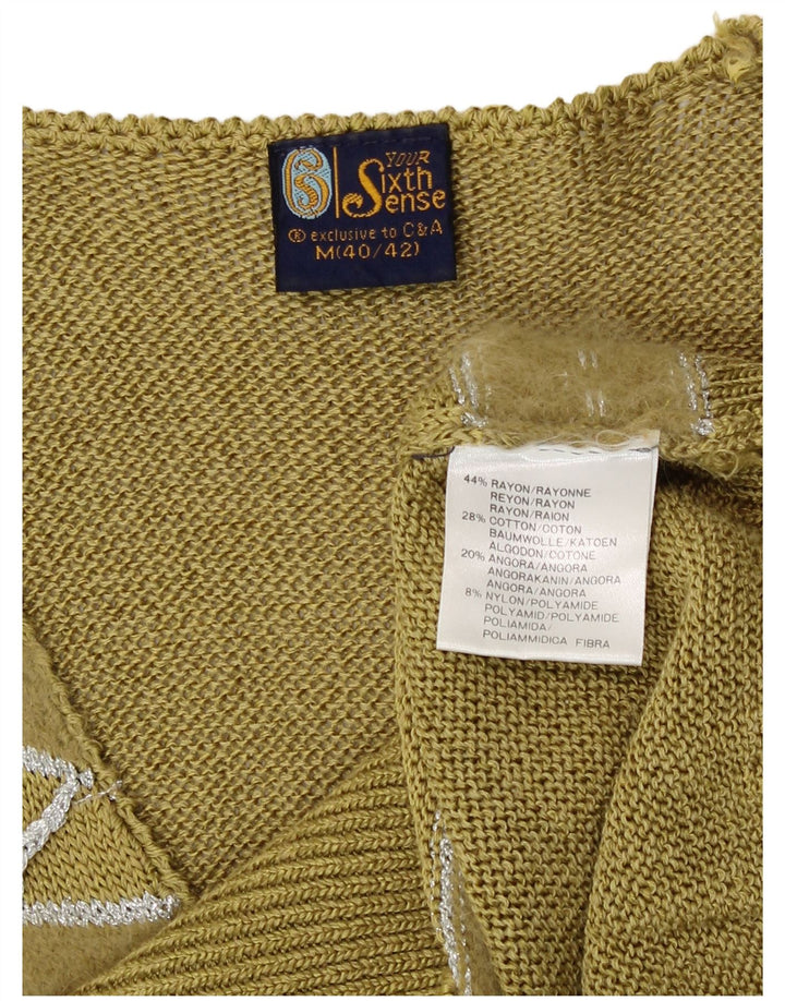Your Sixth Sense pulover cu decolteu în V pentru femei EU 40/42 kaki mediu