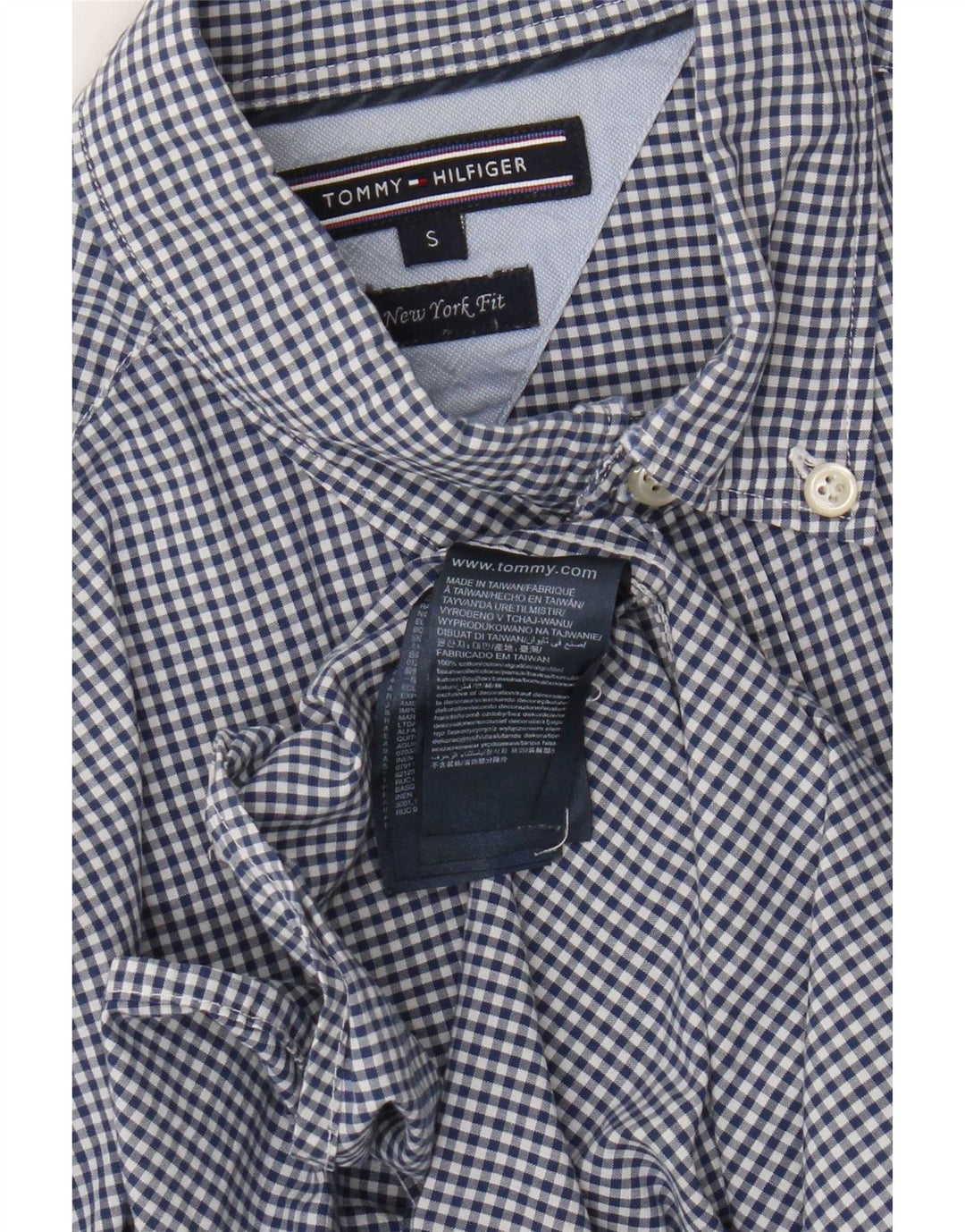 Cămașă Tommy Hilfiger pentru bărbați, mică, bleumarin, din bumbac