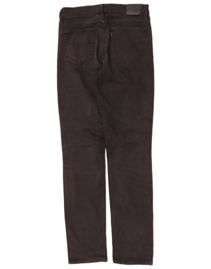 Blugi drepti cu talie mare Levi's 724, bumbac negru, L30 L30