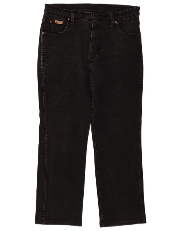 Blugi drepte pentru bărbați Wrangler Texas W34 L27 negri