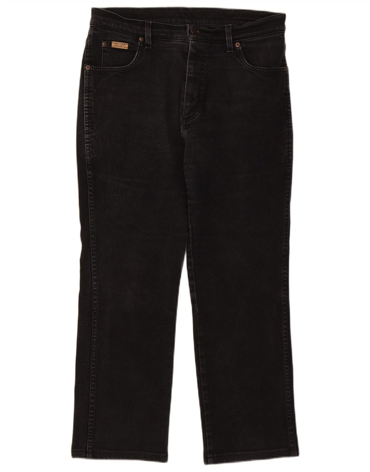 Blugi drepte pentru bărbați Wrangler Texas W34 L27 negri